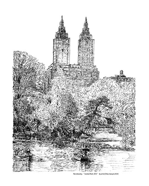 Pendrawing Pond in Central Park