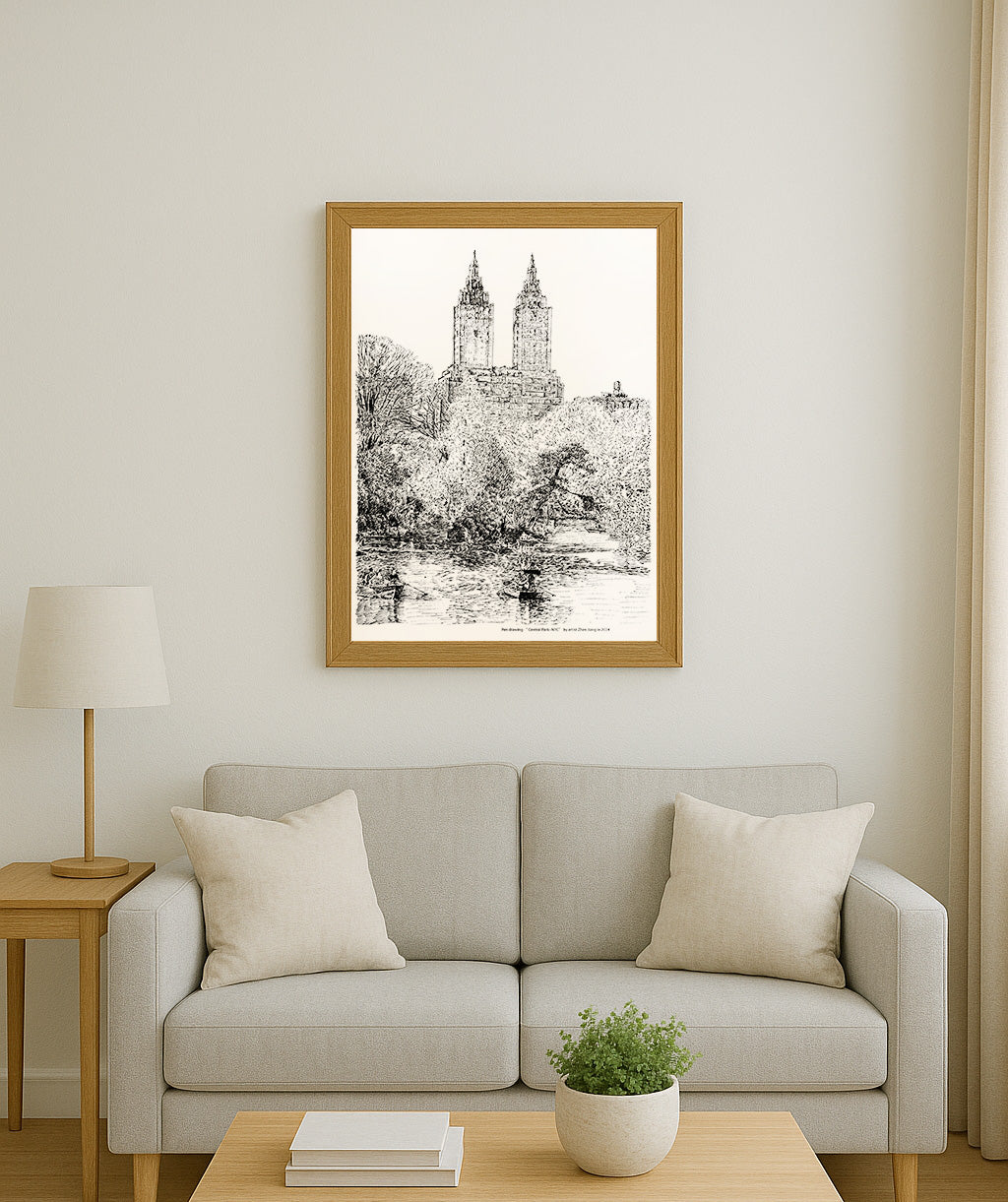 Pendrawing Pond in Central Park