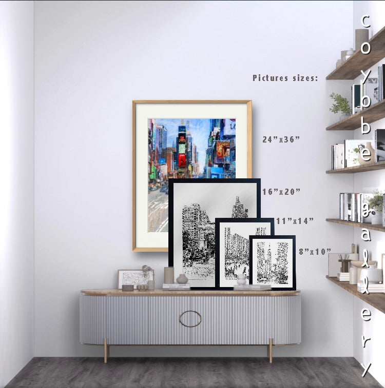 Pen drawing "Hudson Yards The Vessel - NYC"