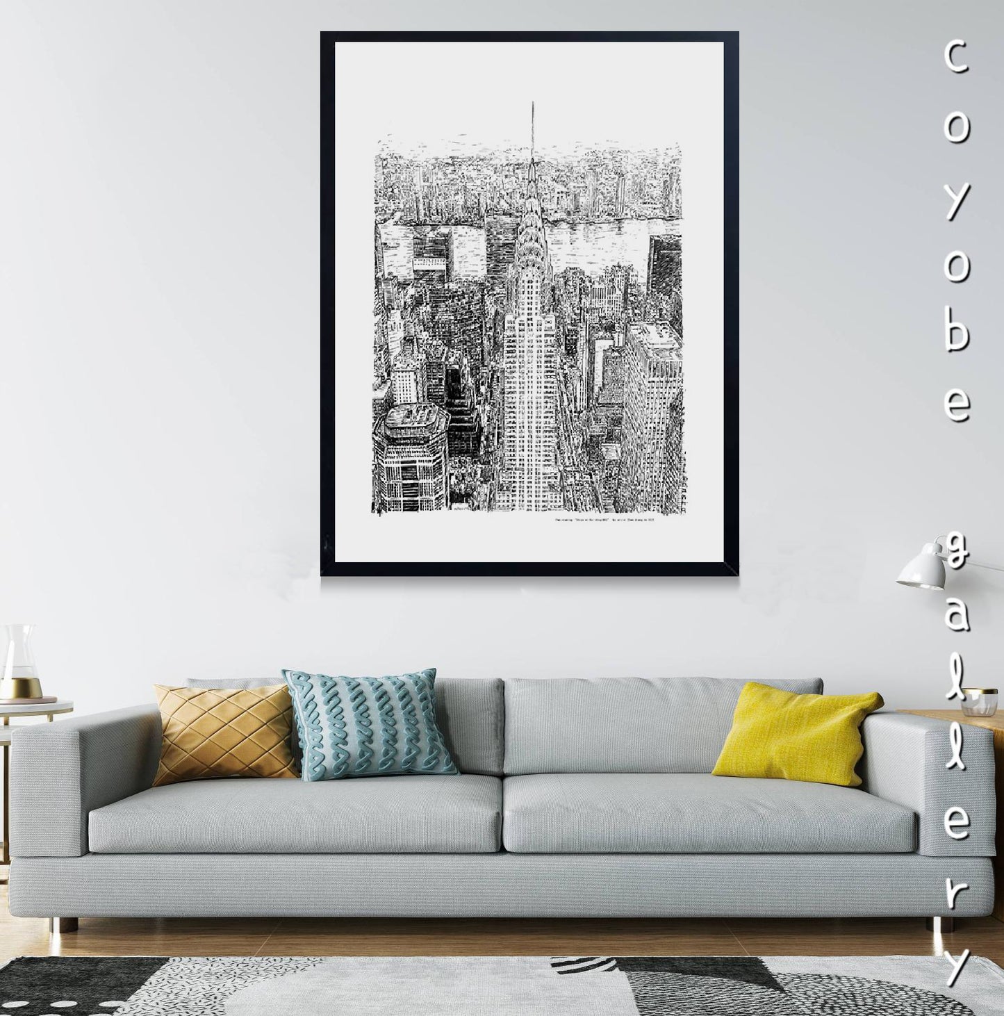 Pen drawing "Chrysler Building-NYC"