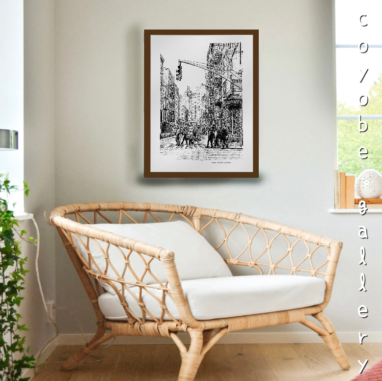 Pen drawing "Little Italy-NYC"