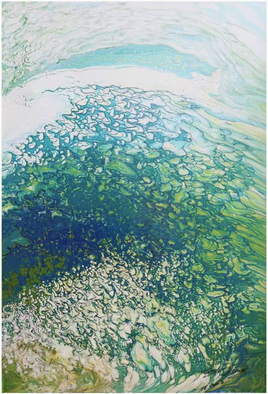 Original Painting-"Green Sea"