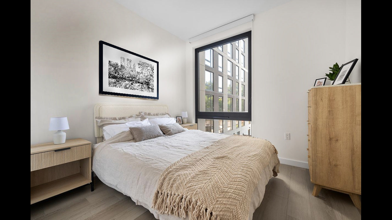 Pen drawing "Bow Bridge-NYC"