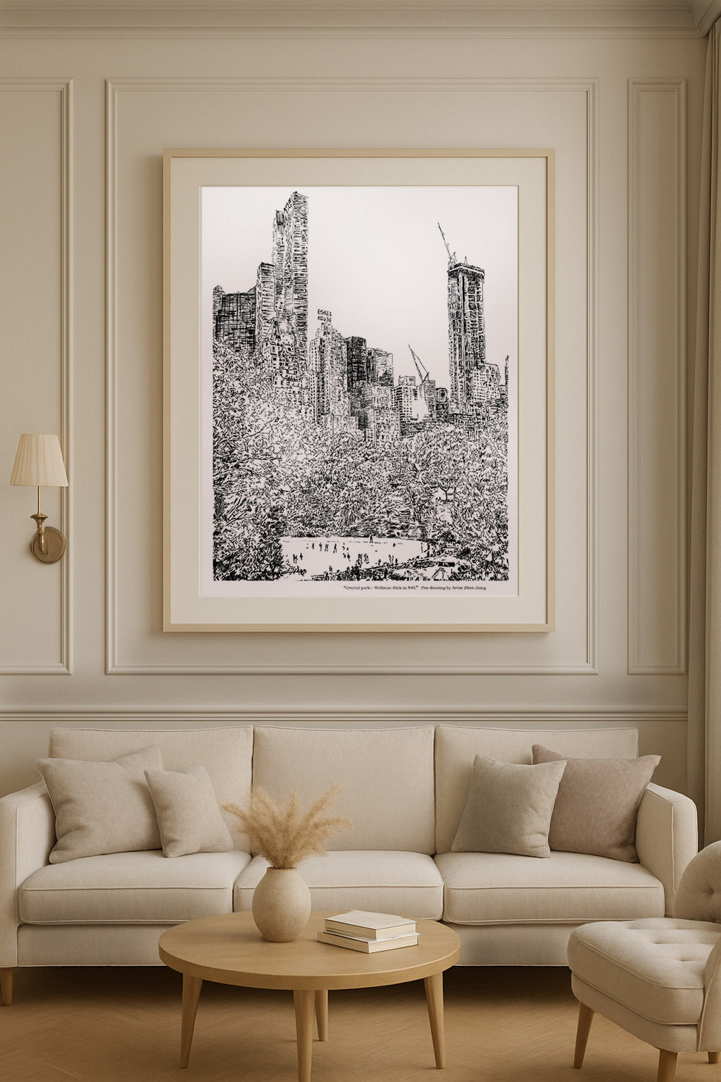 Pendrawing NYC Central Park Wollman Rink