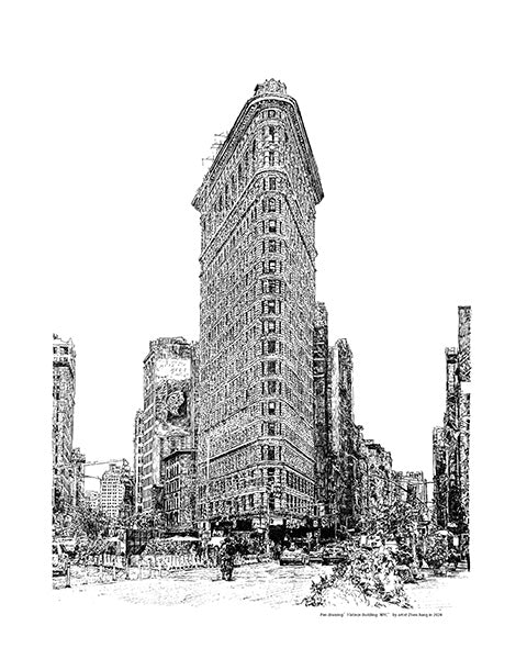 Pendrawing Flatiron Building