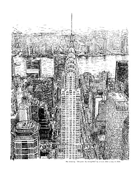 Pendrawing Chrysler Building