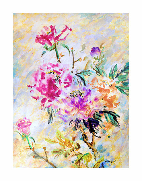 Oil Painting Peony