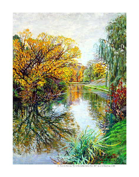 Autumn Of Harlem Meer Central Park NYC