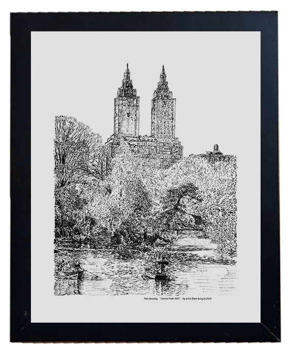 Pen drawing "The Sam Remo Building - NYC"