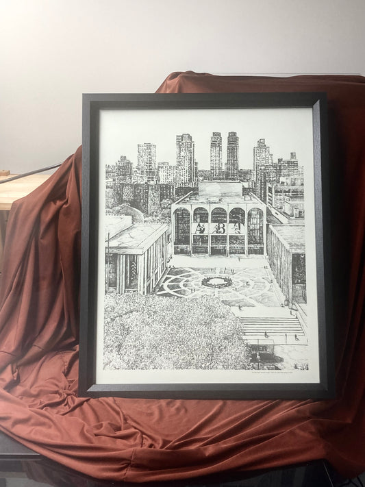 Pen drawing “ Lincoln Center- NYC”